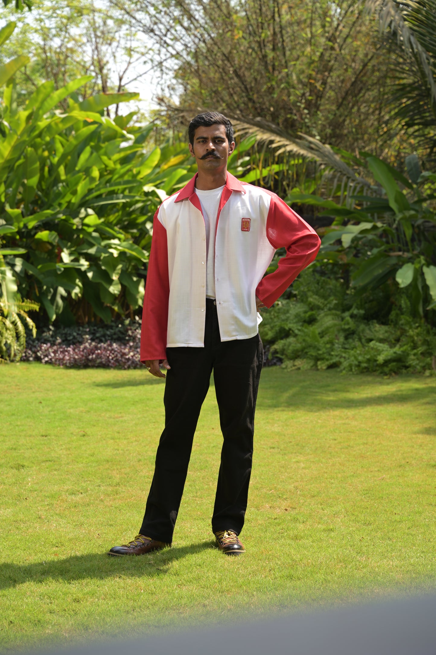 Red/White Cuban full sleeves