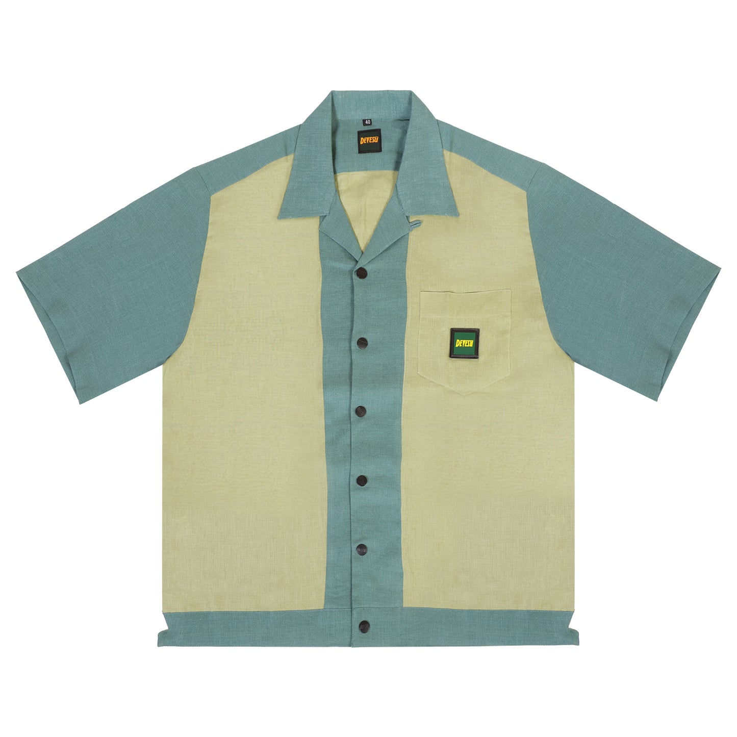 Two tone Linen shirt