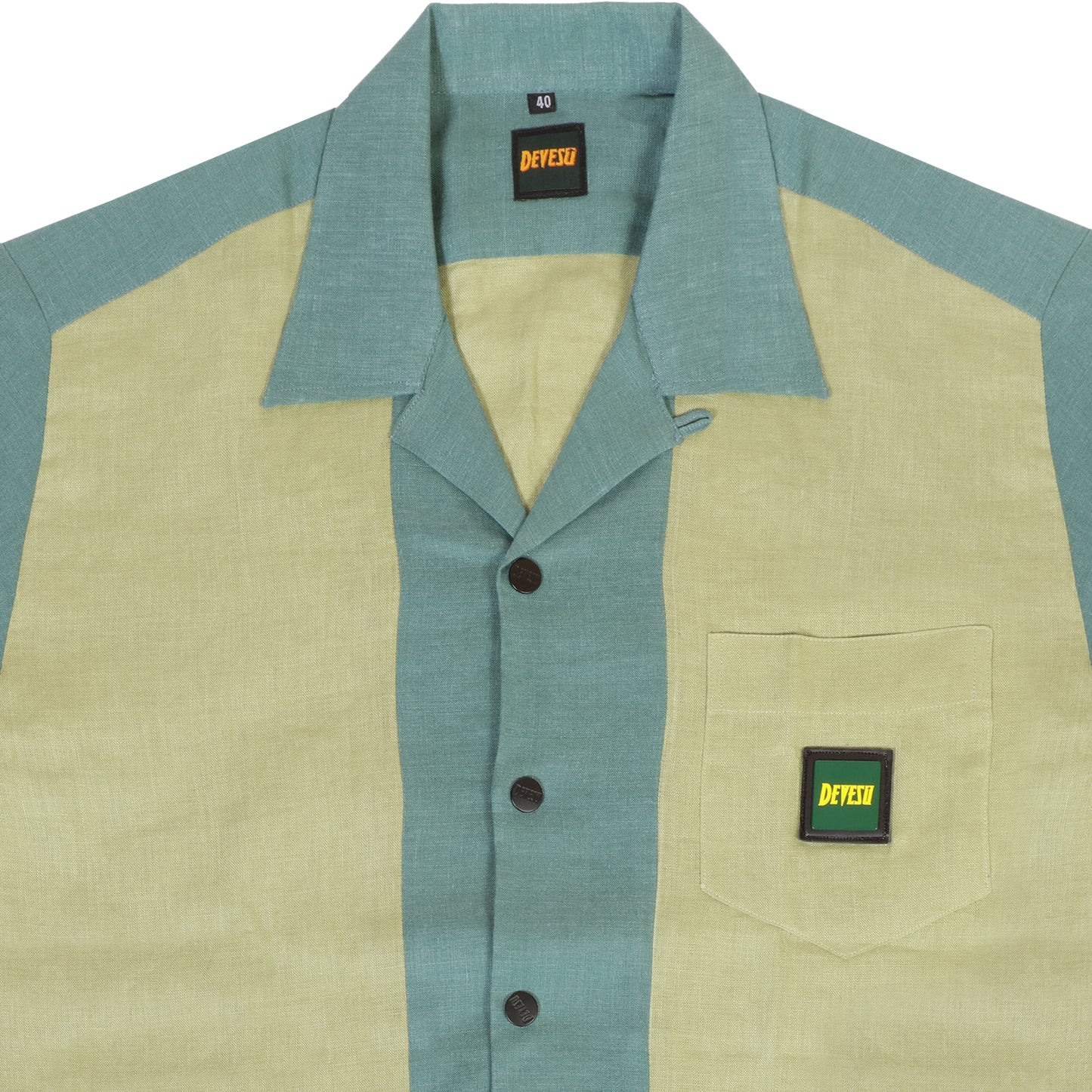 Two tone Linen shirt