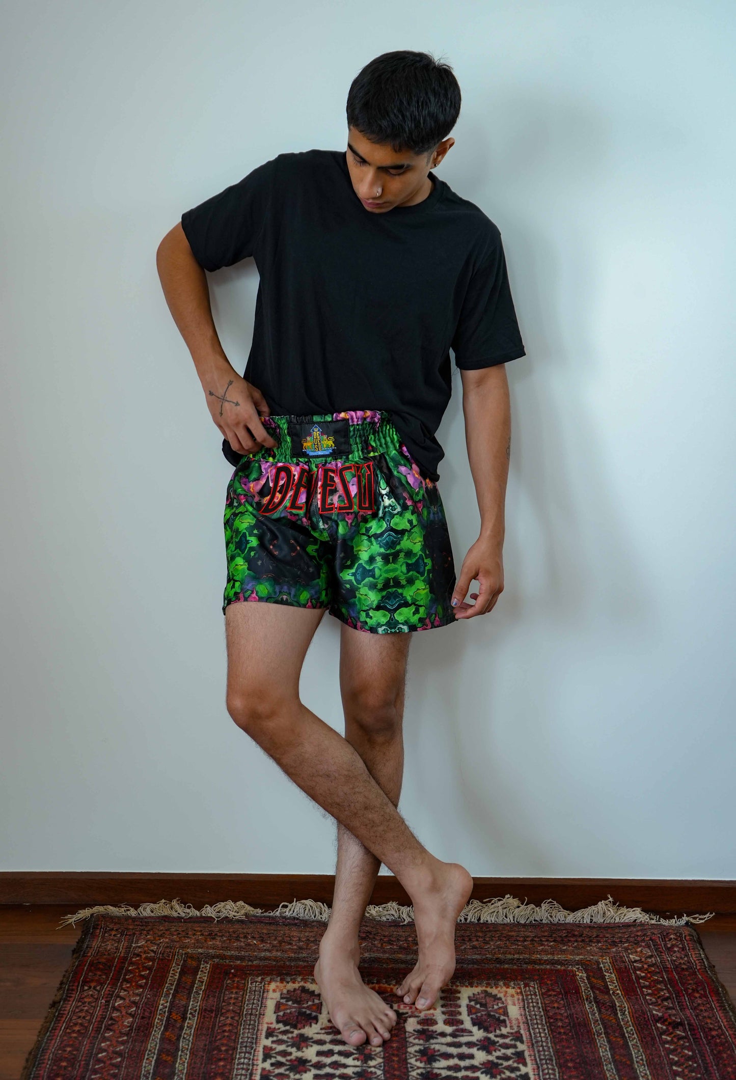 Green Muay thai shorts