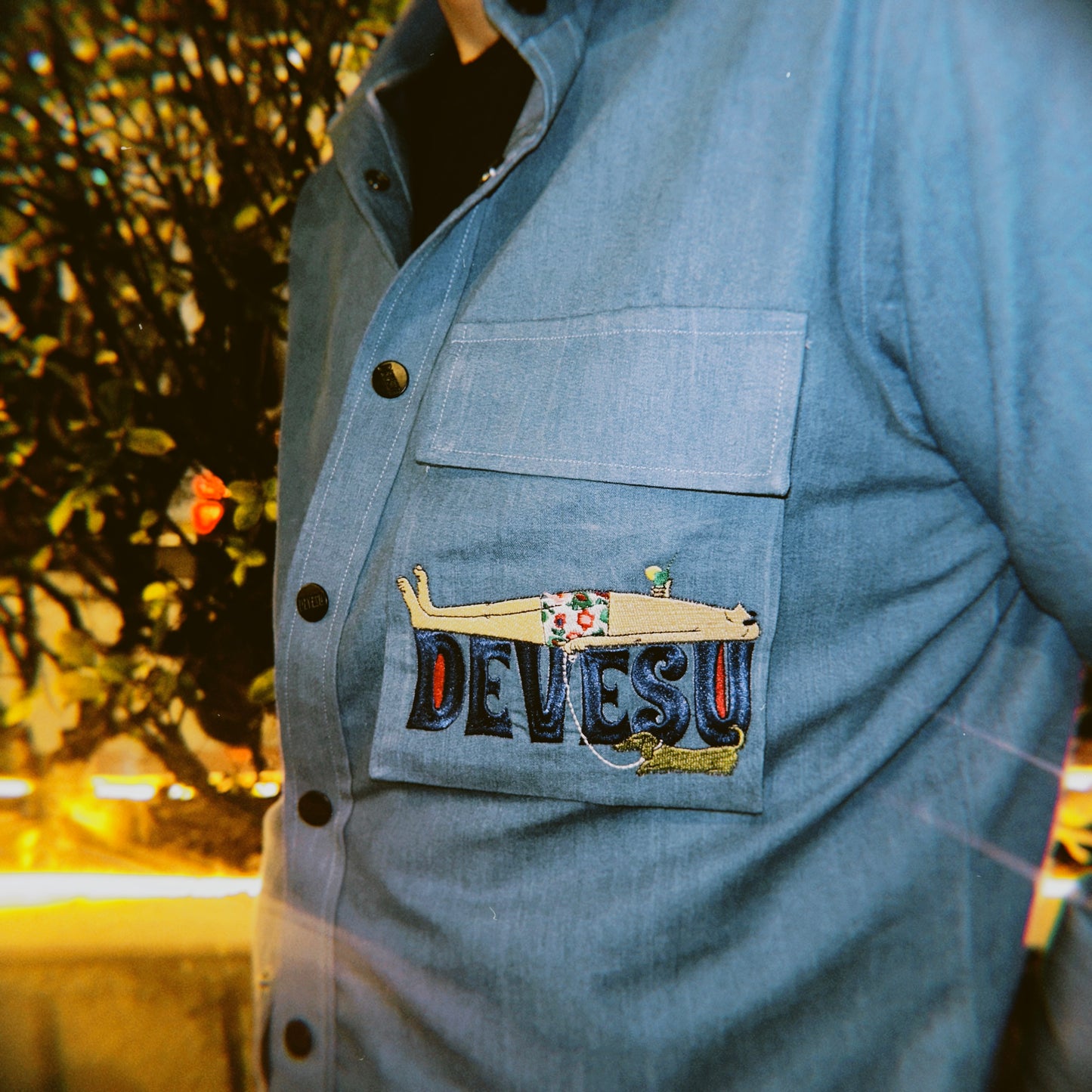 (Vacation time)Denim Shirt